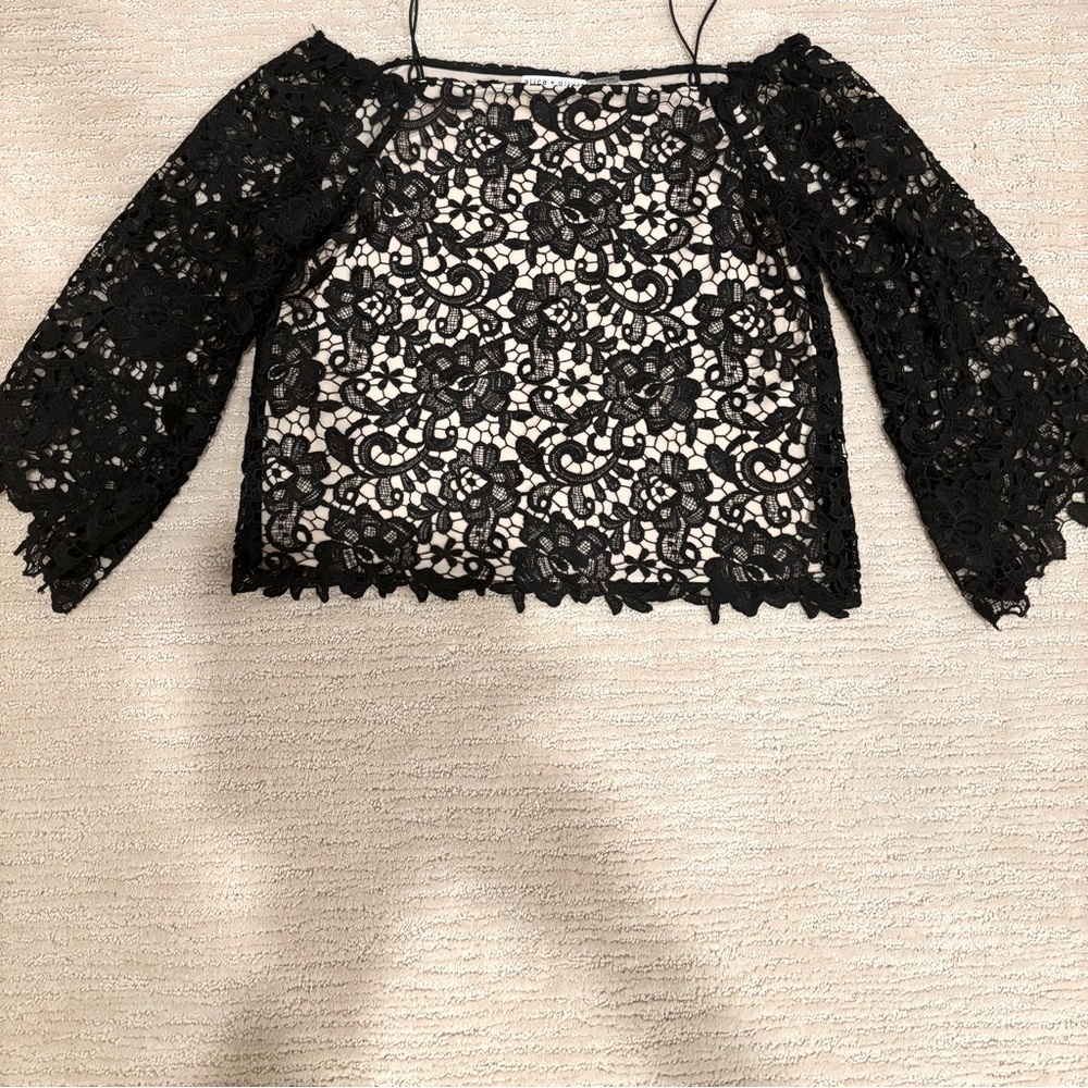 Alice and Olivia lace top